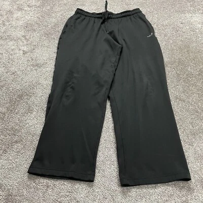 BCG Sweatpants Mens Plus XL Navy Black Straight Leg Elastic Waist Fleece Active - Image 1 of 4