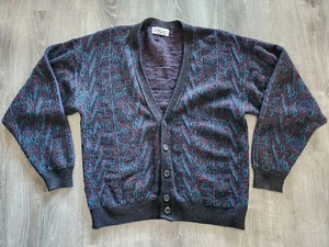 Vintage Jantzen Cardigan Sweater Size Large Made In USA Multicolor - Picture 1 of 8