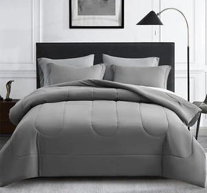 Maple&Stone Full Size Comforter Set 7 Pieces Bed in a Bag - down Alternative Bed - Picture 1 of 8