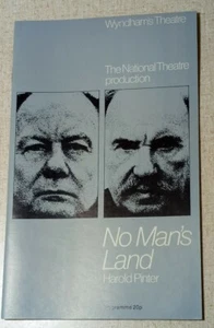 1975 John Gielgud NO MAN'S LAND Ralph Richardson Pinter London Theatre Playbill - Picture 1 of 10