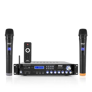 Pyle PWMA4004BT Multi-Channel Bluetooth Hybrid Amplifier Receiver w/ 2 Mics - Picture 1 of 4