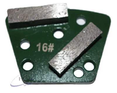 HEVO-PRO-LINE® Diamant-Segmente 6 Loch - M 8 - Korn 16 - 100- PKD für Bodenschleifer BS 250