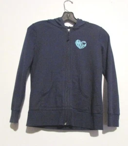 Girls Circo Black Front Zipper Hooded Sweatshirt Jacket  Size XL (14-16) EUC!!! - Picture 1 of 3