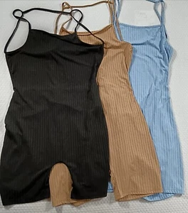 Mono elástico sin espalda talla L X 3 paquete sin espalda vacaciones de verano ropa informal - Imagen 1 de 7