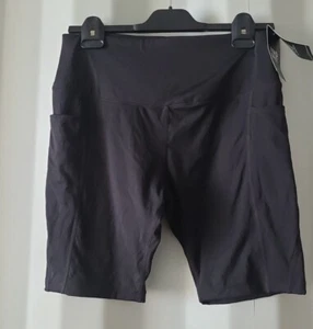 Fitnessstudio + Kaffee Hochhaus Stretch All In Bike Shorts schwarz Taschen - Bild 1 von 7