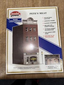 Model Power #473 Kit HO Scale PETE’S MEATS Sealed New - Picture 1 of 2