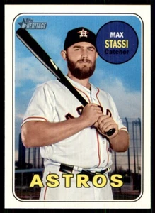 2018 Topps Heritage Max Stassi Houston Astros #573 - Picture 1 of 2