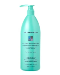 BIO KERATIN TEA TREE INVIGORATING CLARIFYING SHAMPOO 33.8 OZ / 1000 ML - Picture 1 of 1