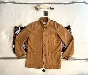 LEVIS Engineer Coat Chore Jacket Railroad Utility M Brown Duckcloth RARE LVC '16 - Picture 1 of 23