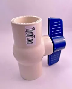 NIBCO CPVC 1-1/4" Ball Valve, Slip x Slip, CPVC-CTS, 4770, MB0012B, New - Picture 1 of 2