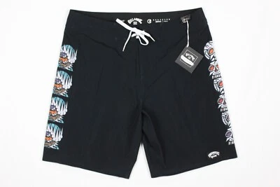 Pantalones Cortos Billabong Para Hombre Calaveras D Bah Pro Galería Longitud Media Negros Foto 1 de 4