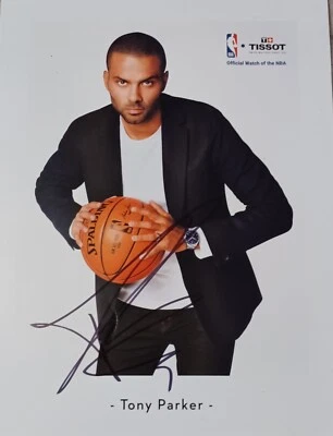Футболка с автографом Тони Паркера промо фотография комбинированная Tissot... - Изображение 1 из 4