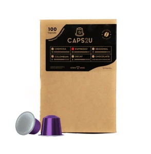 Delicious Strong Ristretto Coffee Capsules Pods - 100 Pack, Nespresso Compatible - Picture 1 of 3
