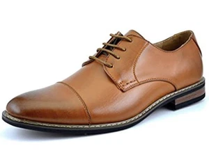 Size 11 Men's Prince Classic Modern Formal Oxford Wingtip - Picture 1 of 4
