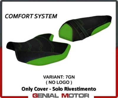 Rivestimento sella Amatrice 2 Comfort Verde(GN)T.I.KAWASAKI Z 750 2007>2012 Foto 1 de 2
