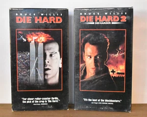 Die Hard 1 & 2 - VHS Videos - Bruce Willis Iconic 1990's Action Movies - Picture 1 of 10