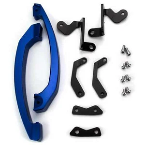 CNC Alu Soziusgriff passend für Yamaha MT07 blau - Bild 1 von 1