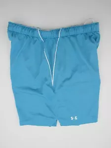 Under Armour Women's Perforated Blue Running Shorts Size M API14 - Picture 1 of 4