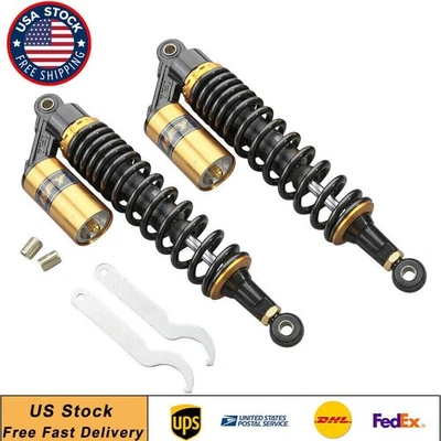 15 3/4" 400mm Moto Rear Shock Absorbers Gold Black For Yamaha YFZ 450 Banshee - Imagem 1 de 4