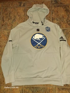Men’s Medium Buffalo Sabres Adidas 2018 Winter Classic Hoodie Gray - Picture 1 of 9