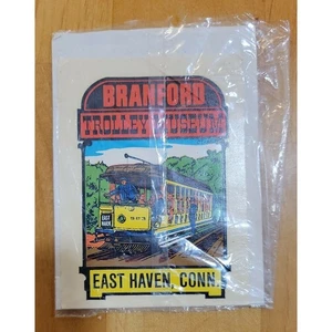 BRANFORD TROLLEY MUSEUM - EAST HAVEN CONNECTICUT - CALCOMANÍA IMPKO VINTAGE - Imagen 1 de 2