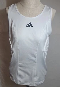 $ 80 NEU Adidas gepolstertes Tanktop Herren weiß Kompression Sport Trainingsshirt S - Bild 1 von 4
