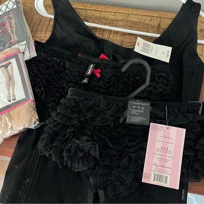 Hot Topic ноги Avenue сексуальный черный корсет костюм для Хэллоуина. Новый. - Изображение 1 из 4