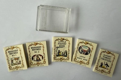 The Mighty Midget Miniature Books Set Lot Story Poetry Riddles BOX Nursery Rhyme - Image 1 of 4
