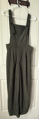 Mono de pana verde para mujer CIDER talla mediana pierna ancha Foto 1 de 4