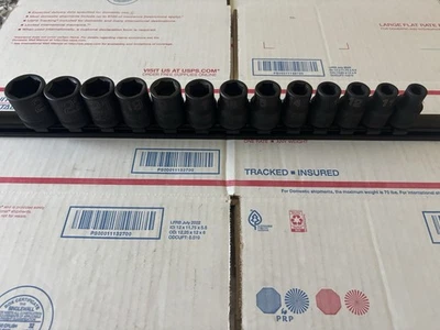 MACTools SVPM136TR 1/2" 13pc Metric Shallow 6pt Imp. Socket Set 10-19-21-22 24mm - Image 1 of 4