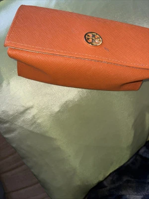 Tory Burch Burnt Orange Sunglasses Eyeglasses Case Accessories Pouch - Image 1 of 4