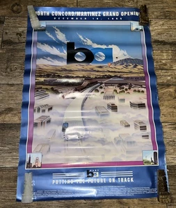 VINTAGE POSTER BART METRO CONCORD MARTINEZ CAL GRAND OPENING 1995 Bay Area - Picture 1 of 7
