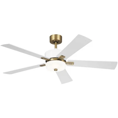 Kichler Lighting 300395WH Icon Indoor Ceiling Fan Brushed Natural Brass - Image 1 of 4