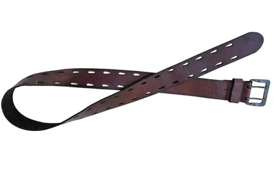 Винтажный кожаный ремень American Eagle размер 38 40 дюймов регулируемый крой коричневый - Изображение 1 из 4