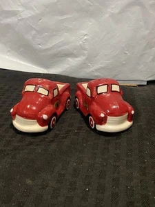 Red Truck  Ceramic Salt & Pepper Shakers Set by Robert Stanley - Picture 1 of 5