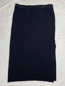 House Of Harlow 1960 Bleistiftrock Damen groß schwarz Rippstrick halber Seitenschlitz - Bild 1 von 8