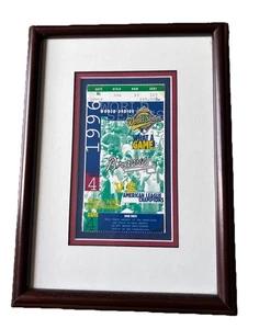 1996 World Series NY Yankees- Braves Game 4 Ticket Stub - Framed- Jim Leyritz HR - Picture 1 of 3