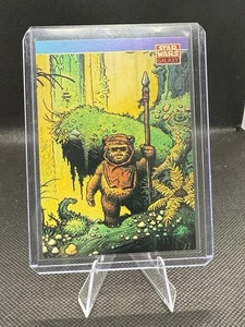 1993 Topps Star Wars Galaxy William Stout Wicket Warrick #129 - Picture 1 of 2