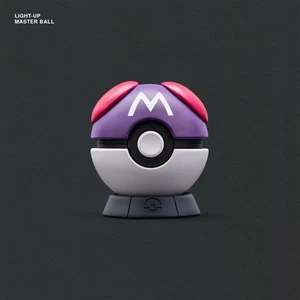 S-Craft LIGHT-UP MASTER BALL Artisan Pokemon Keycap Holder - Picture 1 of 5