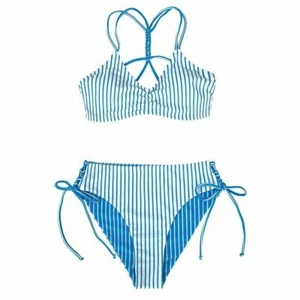 Bikini reversible Cupshe de moda a rayas con tiras talla XS (solo parte inferior) - Imagen 1 de 8
