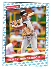 2020 Donruss #219 Rickey Henderson Baby Shark Emoji