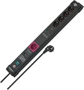 Premium-Line Multiprise 5 Prises avec parasurtenseur et Fonction Main-Follow ... - Photo 1/8