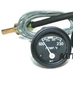 Temperature Black Gauge for Ford Tractor 2N 8N 9N NAA 601 700 801 901 2000 4000 - Picture 1 of 4