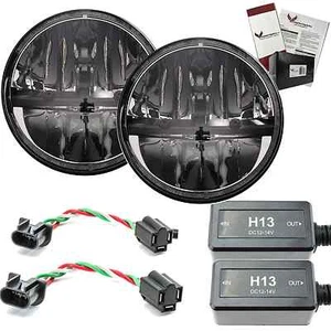 Kit de faros LED Eagle Lights E27270C 7" para Jeep Wrangler CJ TJ JK - Imagen 1 de 12