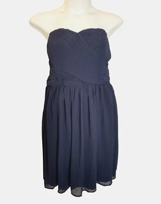 NWT Tevolio Navy Strapless Pleated Bust Empire Waist Formal Dress, Plus Size 24W - Image 1 of 4
