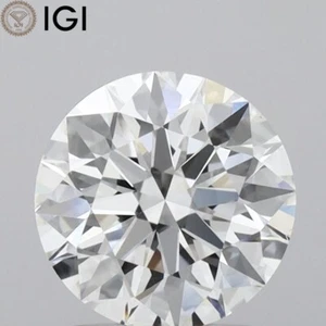 1.32 CARAT E Color VS1 Clarity IGI Certificate CVD Lab Grown Diamond Round Shape - Picture 1 of 10