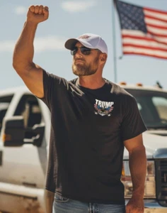 Trump 2024 MAGA 45 47 Make America Great Never Surrender Missed Eagle Me T-Shirt - Picture 1 of 18