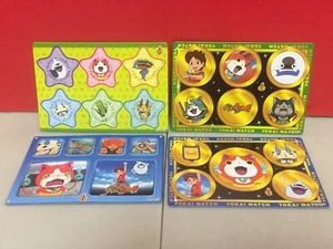 Yokai Watch Magnet Sheets Lot Of 4 Jibanyan Whisper Nate Robonyan Anime Japan - Picture 1 of 6