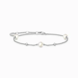 THOMAS SABO Armband Perlen und Steine Sterlingsilber A2038-167-14 Länge 19 cm - Bild 1 von 3