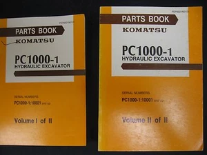 Komatsu PC1000-1 Excavator Parts Books Volume 1 & 2 - Picture 1 of 1